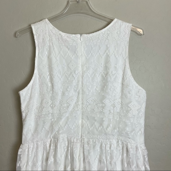 Sundance Aztec Embroidered Lace Dress White - Picture 4 of 7